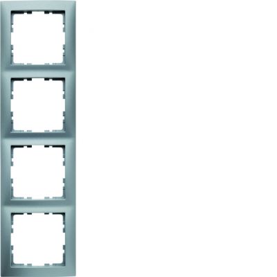BERKER B.Kwadrat Ramka poczwórna aluminium mat lakierowana 5310148994 HAGER (5310148994)