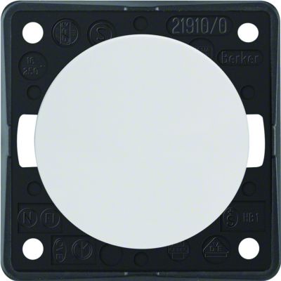 Łącznik klawiszowy przyciskowy zwierny; śnieżnobiały połysk; Integro Flow/Pure 936712509 produkt wycofany HAGER (936712509)
