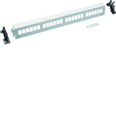 Patch Panel 24M Keystone bez modułów szyna TS lub płyta montażowa FZ24MK HAGER (FZ24MK)