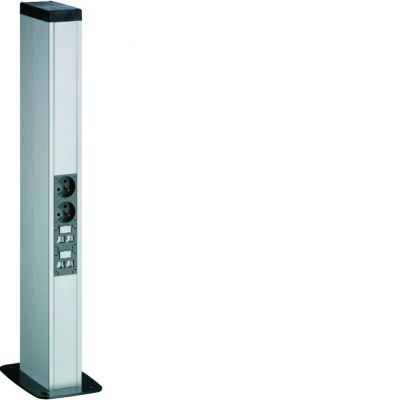 tehalit.DA200 Minikolumna dwustronna DA200-45 H=650mm aluminium DAP245700ELN HAGER (DAP245700ELN)
