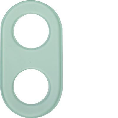 BERKER Glasserie Ramka szklana podwójna jasny 1102 HAGER (1102)