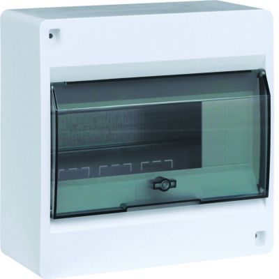 IC2 Rozdzielnica 1x8 natynkowa IP40 drzwi transparentne VD108TP HAGER (VD108TP)