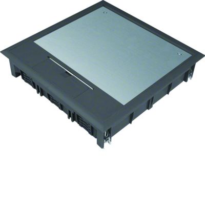 tehalit.VE-EE Pokrywa uchylna VQ12 244x244 wykładzina 5mm czarny PA VQ12059005 HAGER (VQ12059005)