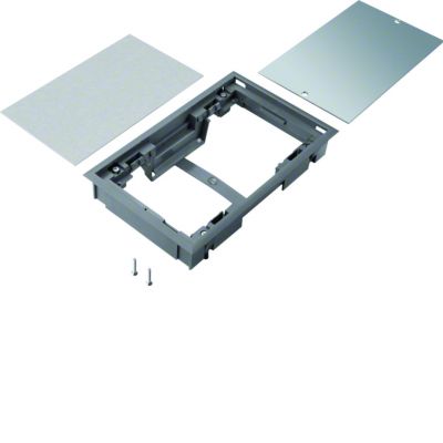 tehalit.VE-EE Pokrywa pełna płytki montaż E04 147X247 8mm stal szary PA BDE04087011 HAGER (BDE04087011)