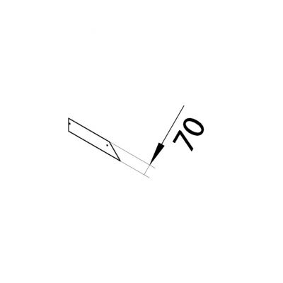 tehalit.AK Końcówka 1-str skos pokrywy 300X70mm stal AKE3000701 HAGER (AKE3000701)