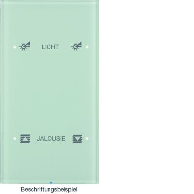 BERKER R.3 Sensor dotykowy podwójny konfigurowalny szkło biały 75142150 HAGER (75142150)