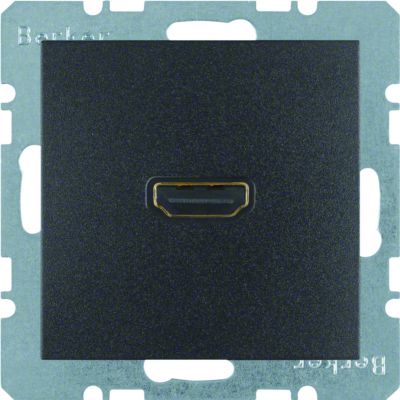 BERKER B.X Gniazdo HDMI z przyłączem 90st antracyt 3315431606 HAGER (3315431606)