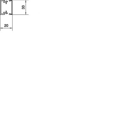 tehalit.LF Kanał elektroinstalacyjny PVC 20x35mm szary LF2003507030 HAGER (LF2003507030)