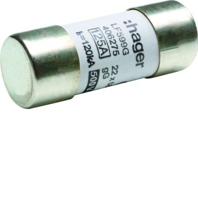 Wkładka bezpiecznikowa cylindryczna CH-22 22x58mm gG 125A 400VAC LF599G HAGER (LF599G)