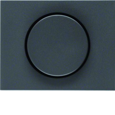 BERKER K.1 Płytka czołowa z pokrętłem Regulator do ściemniacza obrotowego antracyt mat lakierowana 11357006 HAGER (11357006)