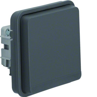 BERKER W.1 Moduł gniazda SCHUKO 2P+Z IP55 szary 47063515 HAGER (47063515)