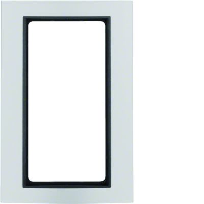BERKER B.3 Ramka z dużym wycięciem aluminium/antracyt 13093004 HAGER (13093004)
