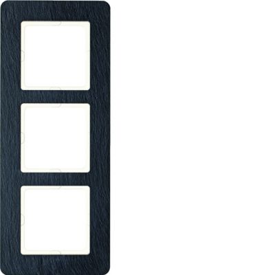 BERKER Q.7 Ramka potrójna łupek 10136030 HAGER (10136030)