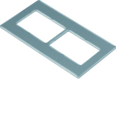 tehalit.GB-EG Płytka montażowa GTVD2/300 2xRJ45 20,4x27,7 aluminium GTVDM022 HAGER (GTVDM022)