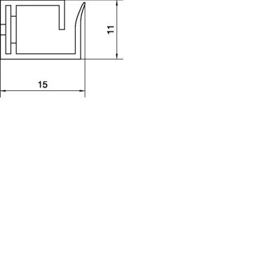 tehalit.VK flex 10 Kanał grzebieniowy L=250mm szary M5690 HAGER (M5690)