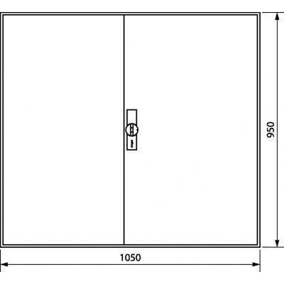 univers Obudowa FW pusta IP44 kl.II 950x1050x160 FWB64D HAGER (FWB64D)