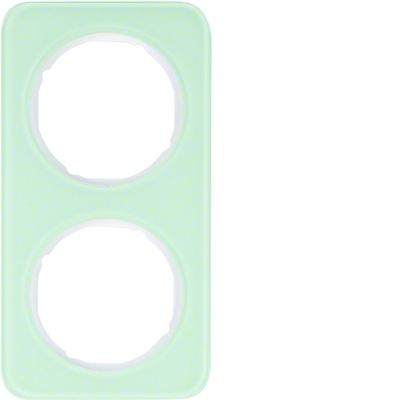 BERKER R.1 Ramka podwójna szkło biała 10122109 HAGER (10122109)