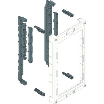 univers N Blok dla szyn zbior.poz. 60mm 3p. 3xNH00 listwowe 450x250 odejścia dół UE31B3N HAGER (UE31B3N)