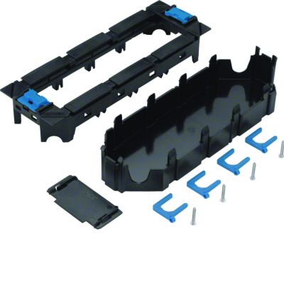 tehalit.GB-EG Puszka montażowa poczwórna 45x45mm PC-ABS czarny GTVR400 HAGER (GTVR400)