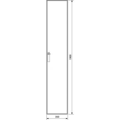 univers Obudowa stojąca IP54 kl.II 350x1900x400mm RAL7035 FG21SD HAGER (FG21SD)