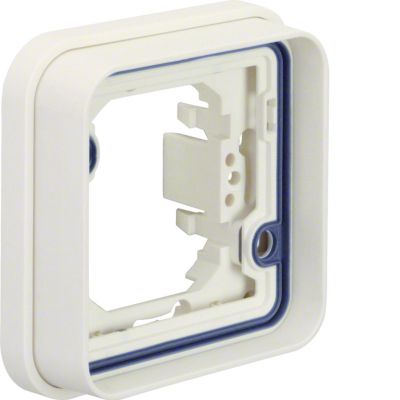 BERKER W.1 Ramka pojedyncza do montażu podtynkowego IP55 biała 13283502 HAGER (13283502)