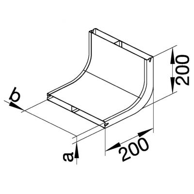 tehalit.UK Narożnik pionowy 3-komorowy 190X48mm stal UKK190483 HAGER (UKK190483)