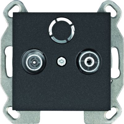lumina Gniazdo RTV końcowe czarny WL3013 HAGER (WL3013)