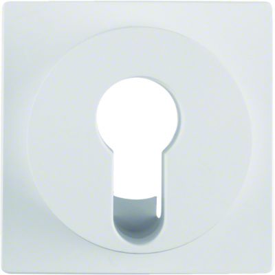 BERKER R.x Płytka czołowa do łącznika na klucz biały połysk 15072089 15071909 HAGER (15071909)