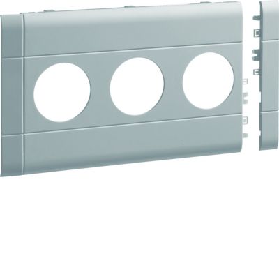 tehalit.WA Maskownica potrójna ABS bezhalogenowy 120mm jasnoszary GB120307035 HAGER (GB120307035)