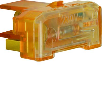 BERKER Wkładka jarzeniowa zacisk neutralny IP44 230V/0,4mA mechanizm pomarańczowy 167504 HAGER (167504)