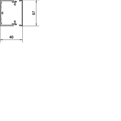 tehalit.LF Kanał elektroinstalacyjny PVC 40x60mm szary LF4006007030 HAGER (LF4006007030)