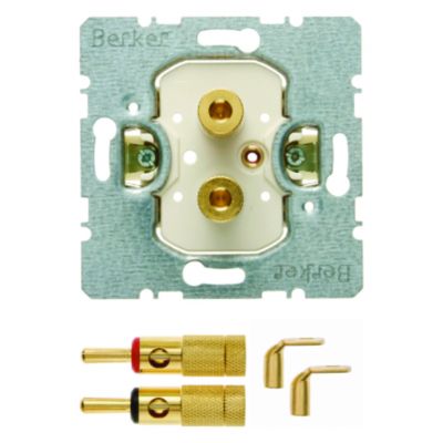 BERKER one.platform Mechanizm gniazda głośnikowego High End 450502 HAGER (450502)