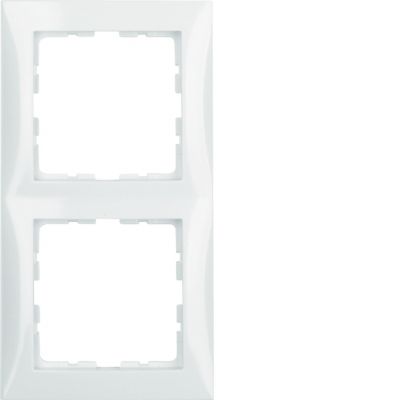 BERKER B.Kwadrat Ramka podwójna biała 5310128989 HAGER (5310128989)