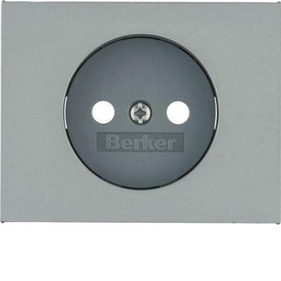 BERKER K.5 Płytka czołowa do gniazda bez uziemienia stal szlachetna lakierowana 3967157004 HAGER (3967157004)