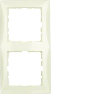 BERKER B.Kwadrat Ramka podwójna krem 5310128982 HAGER (5310128982)