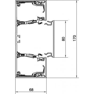 tehalit.BRN65 Podstawa 170mm biały BRN6517019016 HAGER (BRN6517019016)
