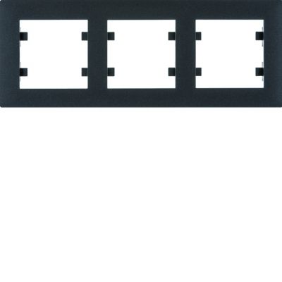 lumina intense Ramka potrójna pozioma czarna WL5733 HAGER (WL5733)