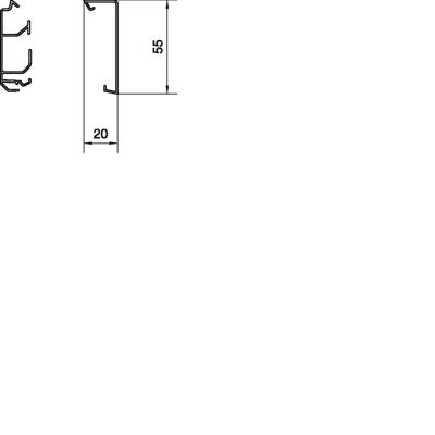 tehalit.SL Pokrywa 20x55 czarny SL2005529011 HAGER (SL2005529011)