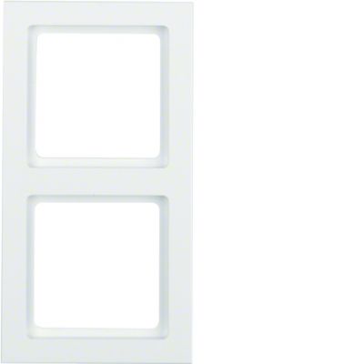 BERKER Q.3 Ramka podwójna biała aksamit 10126099 HAGER (10126099)