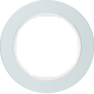 BERKER R.classic Ramka pojedyncza aluminium/biała 10112074 HAGER (10112074)