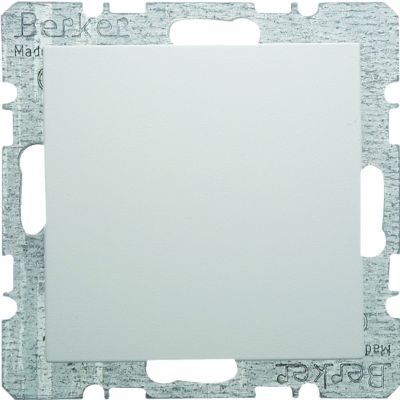 BERKER B.X/S.1 Zaślepka z płytką czołową z cokołem i pazurkami biały 6710098989 HAGER (6710098989)