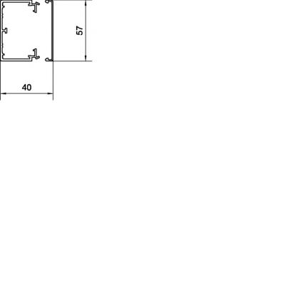 tehalit.LFH Kanał elektroinstalacyjny bezhalogenowy 40x60mm, biały (LFH4006009016)