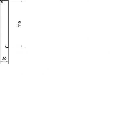 tehalit.SL Pokrywa 20x115 czarny SL2011529011 HAGER (SL2011529011)