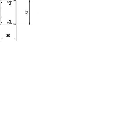tehalit.LF Kanał elektroinstalacyjny PVC 30x60mm jasnoszary LF3006007035 HAGER (LF3006007035)