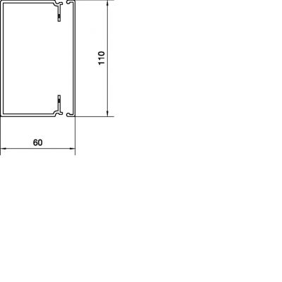 tehalit.LFH Kanał elektroinstalacyjny bezhalogenowy 60x110mm, biały (LFH6011009016)
