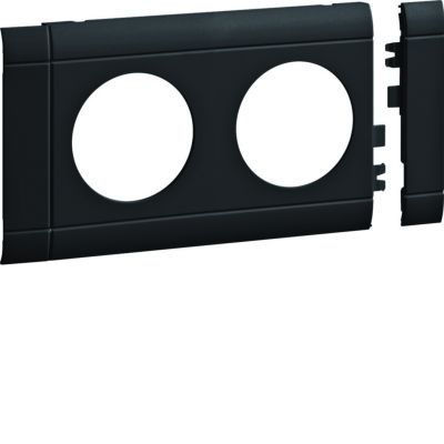 tehalit.WA Maskownica podwójna ABS bezhalogenowy grafit GB080209011 HAGER (GB080209011)