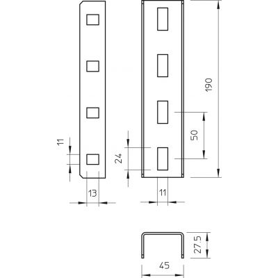 Łącznik do ceowników US3 VUS 3 FT (6018513)