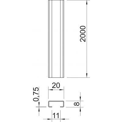 2060, SZYNY PROFIL.PEŁNE 2M (1105124)