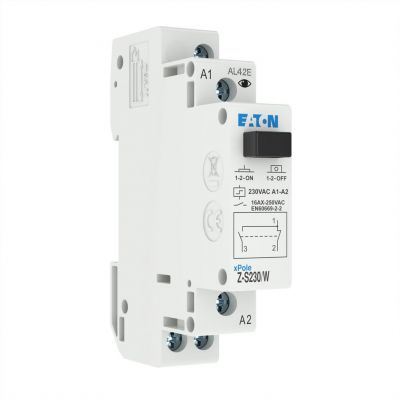 Z-S230/W Przekaźniki impulsowy bistabilny bez funkcji sygnalizacji diodą LED 16A 230V AC styk przemienny 265290 EATON (265290)