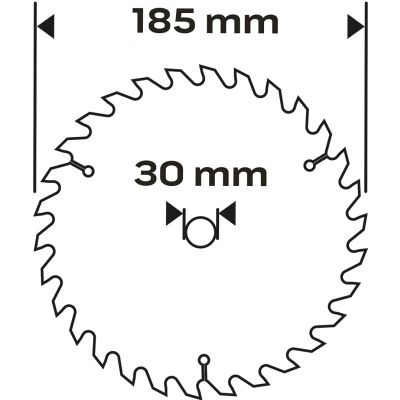 Tarcza do pilarki widiowa 185x30mm 60 zębów GRAPHITE 55H601 GTX (55-601)